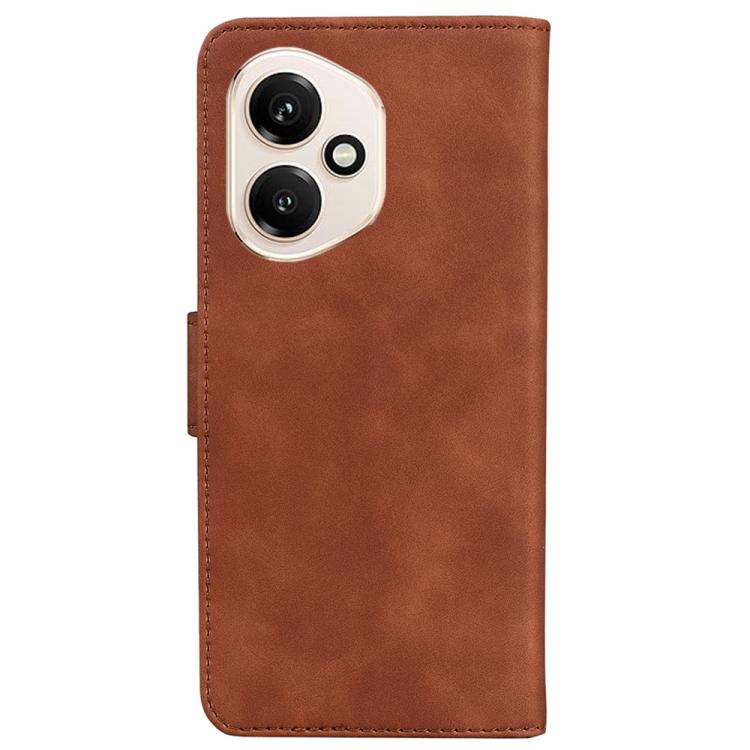 For Honor 400 Global 156.5mm Skin Feel Pure Color Flip Leather Phone Case