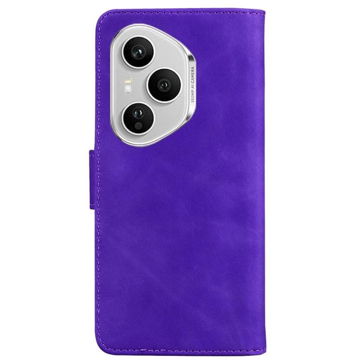For Honor 400 Pro Global 160.8mm Skin Feel Pure Color Flip Leather Phone Case