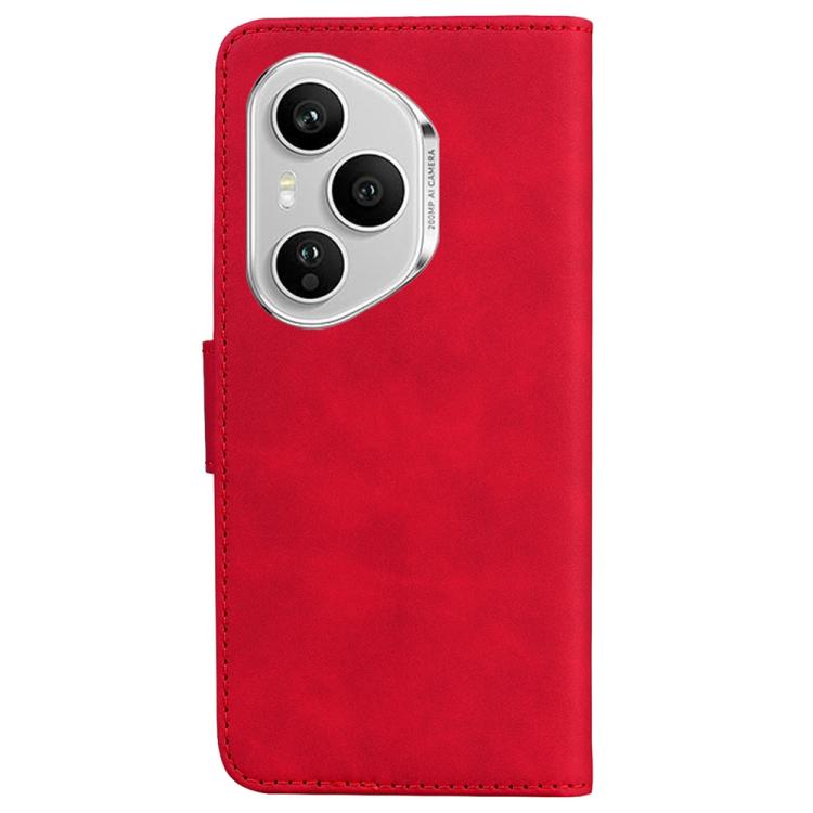 For Honor 400 Pro Global 160.8mm Skin Feel Pure Color Flip Leather Phone Case