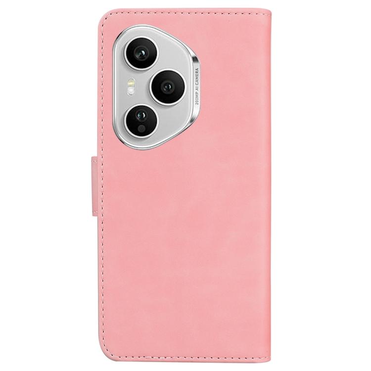 For Honor 400 Pro Global 160.8mm Skin Feel Pure Color Flip Leather Phone Case