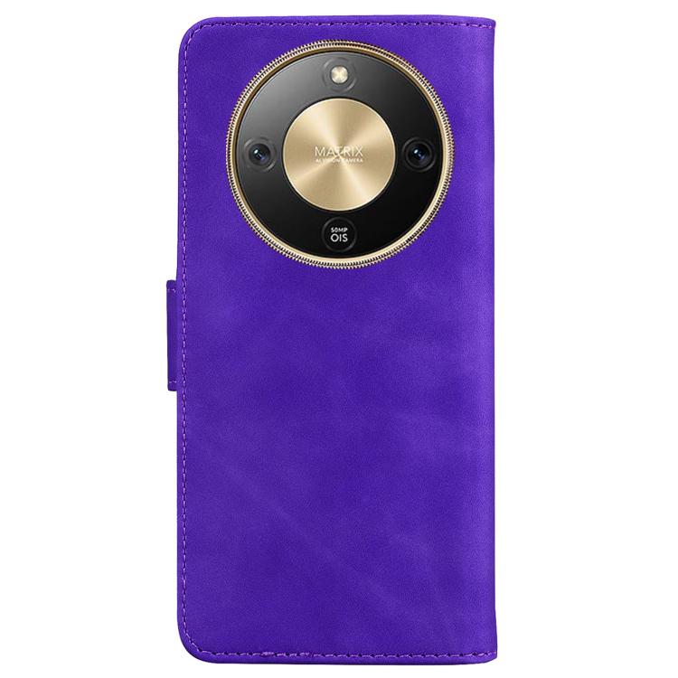 For Honor X70 5G Skin Feel Pure Color Flip Leather Phone Case