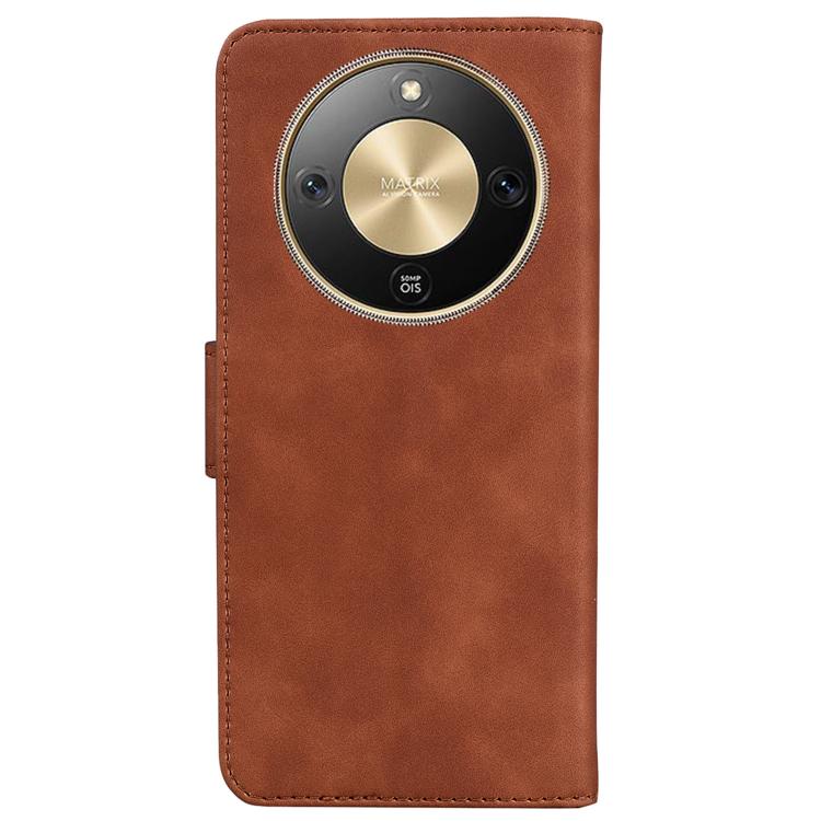 For Honor X70 5G Skin Feel Pure Color Flip Leather Phone Case