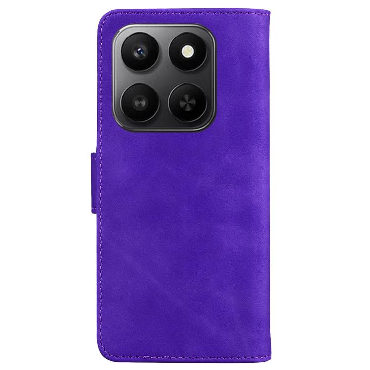 For Honor 400 Smart 4G / 5G Skin Feel Pure Color Flip Leather Phone Case