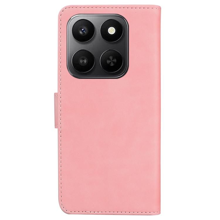 For Honor 400 Smart 4G / 5G Skin Feel Pure Color Flip Leather Phone Case