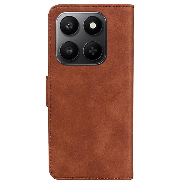 For Honor 400 Smart 4G / 5G Skin Feel Pure Color Flip Leather Phone Case