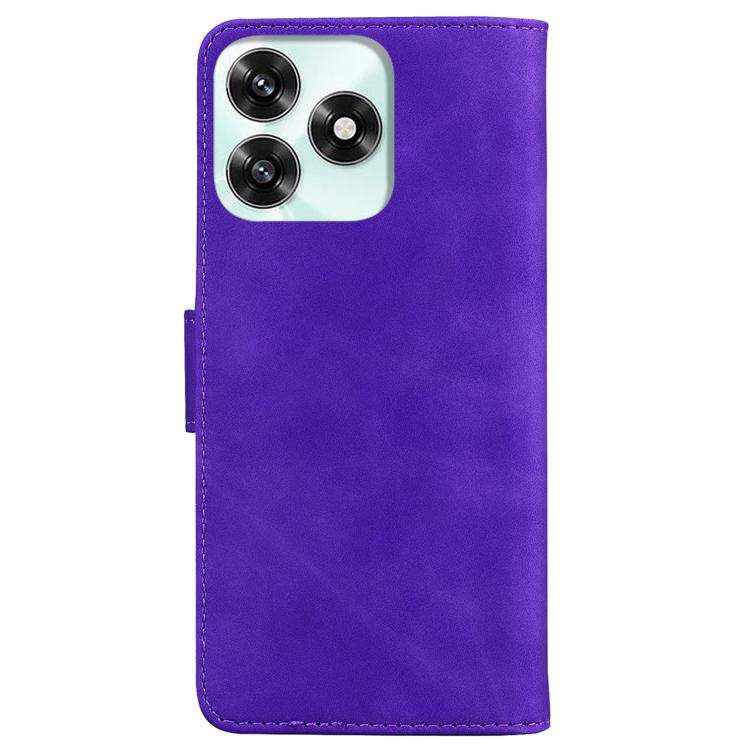For Honor X5c 4G / X5c Plus Skin Feel Pure Color Flip Leather Phone Case