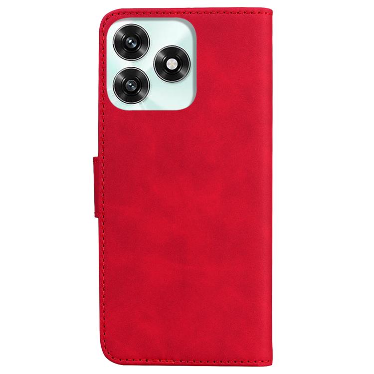For Honor X5c 4G / X5c Plus Skin Feel Pure Color Flip Leather Phone Case
