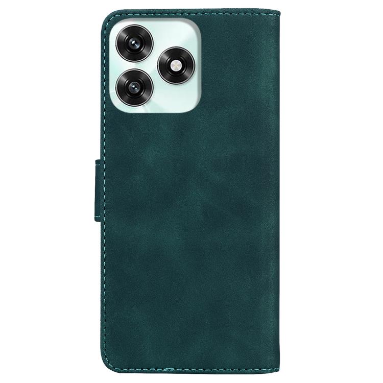 For Honor X5c 4G / X5c Plus Skin Feel Pure Color Flip Leather Phone Case