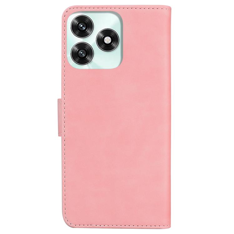 For Honor X5c 4G / X5c Plus Skin Feel Pure Color Flip Leather Phone Case