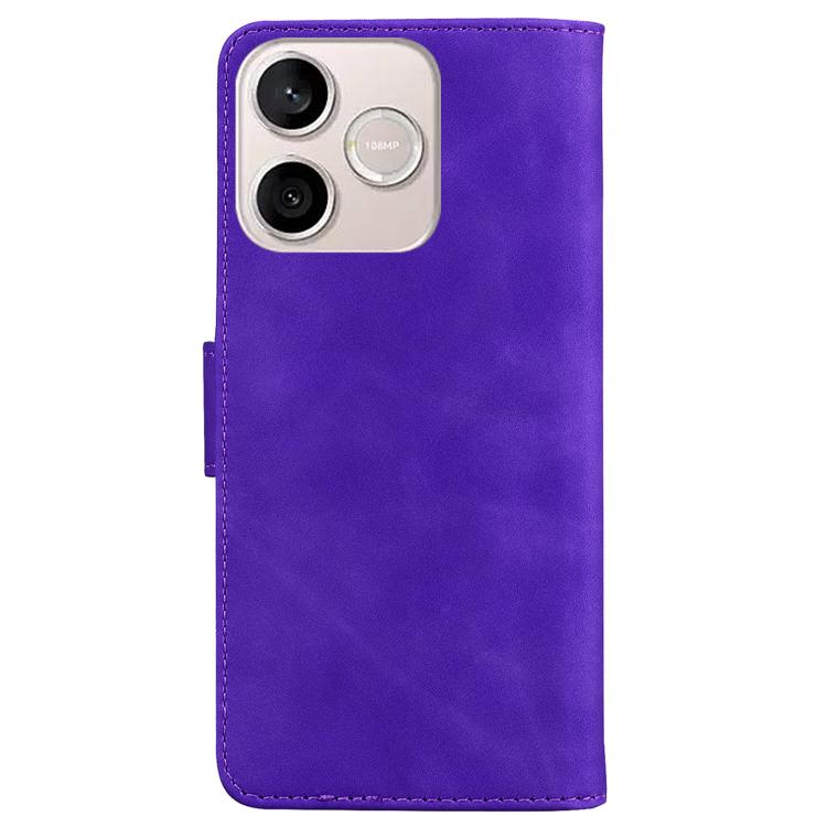 For Honor 600 Lite Global Skin Feel Pure Color Flip Leather Phone Case