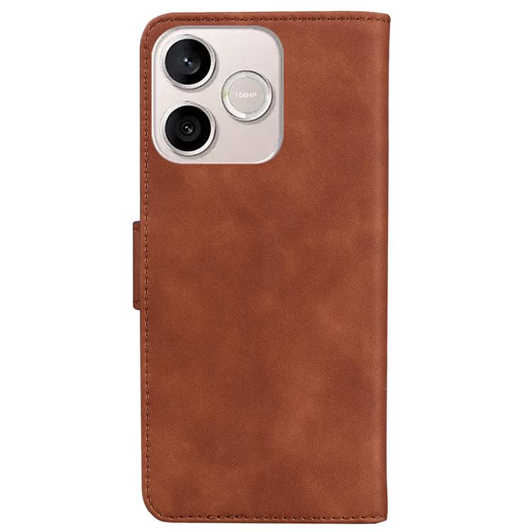For Honor 600 Lite Global Skin Feel Pure Color Flip Leather Phone Case