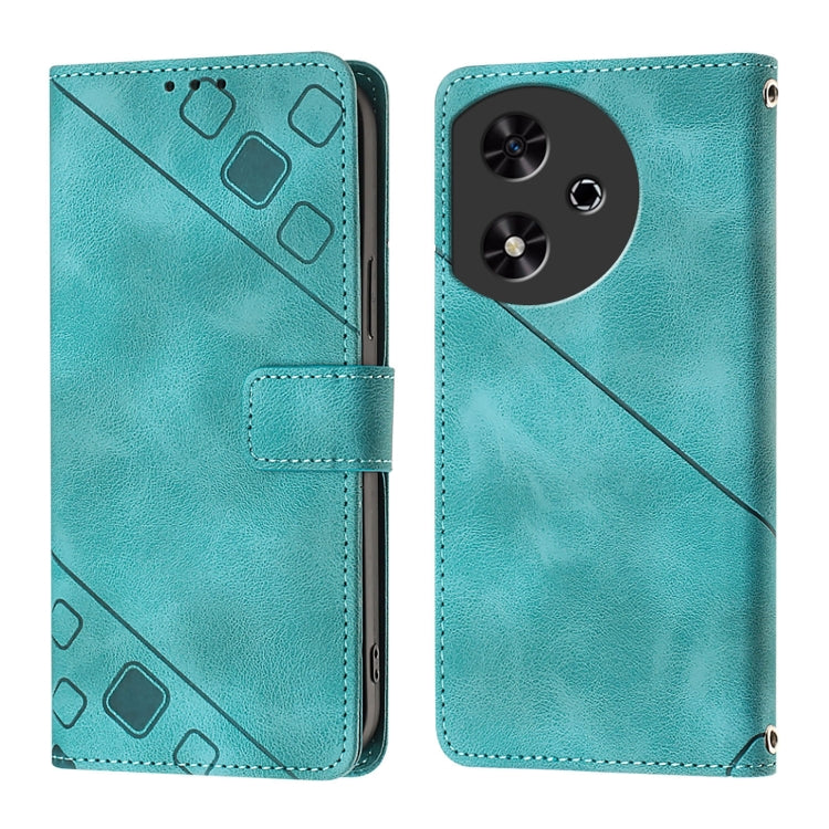 For Honor Play 50 Skin-feel Embossed Leather Phone Case