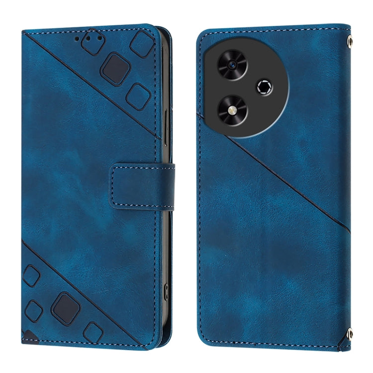For Honor Play 50 Skin-feel Embossed Leather Phone Case