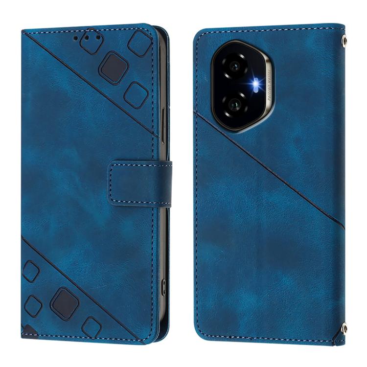 For Honor 300 5G Skin-feel Embossed Leather Phone Case