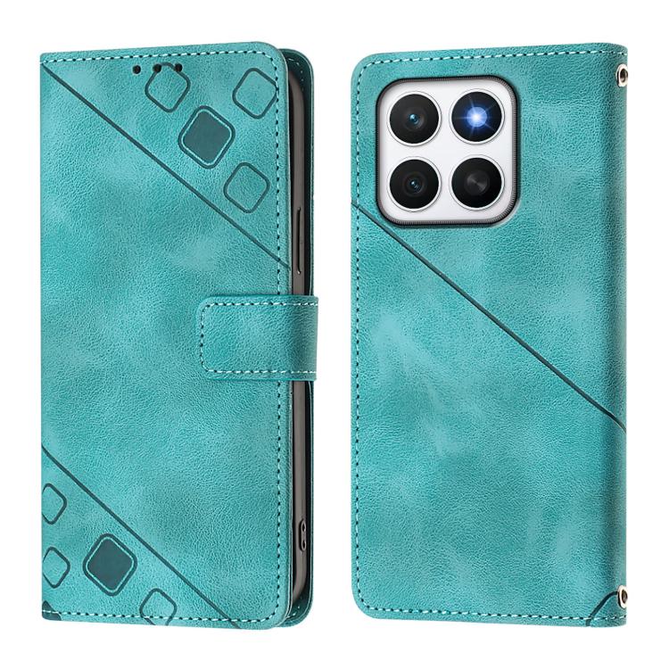 For Honor X8c 4G Global Skin-feel Embossed Leather Phone Case