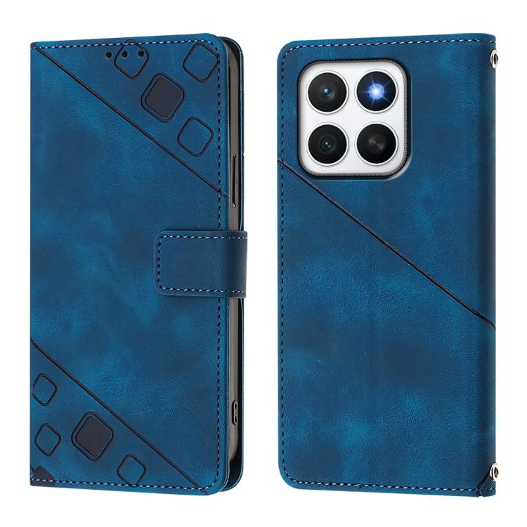 For Honor X8c 4G Global Skin-feel Embossed Leather Phone Case