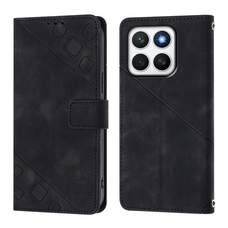 For Honor X8c 4G Global Skin-feel Embossed Leather Phone Case