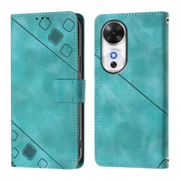For Honor Play 60 5G Skin-feel Embossed Leather Phone Case
