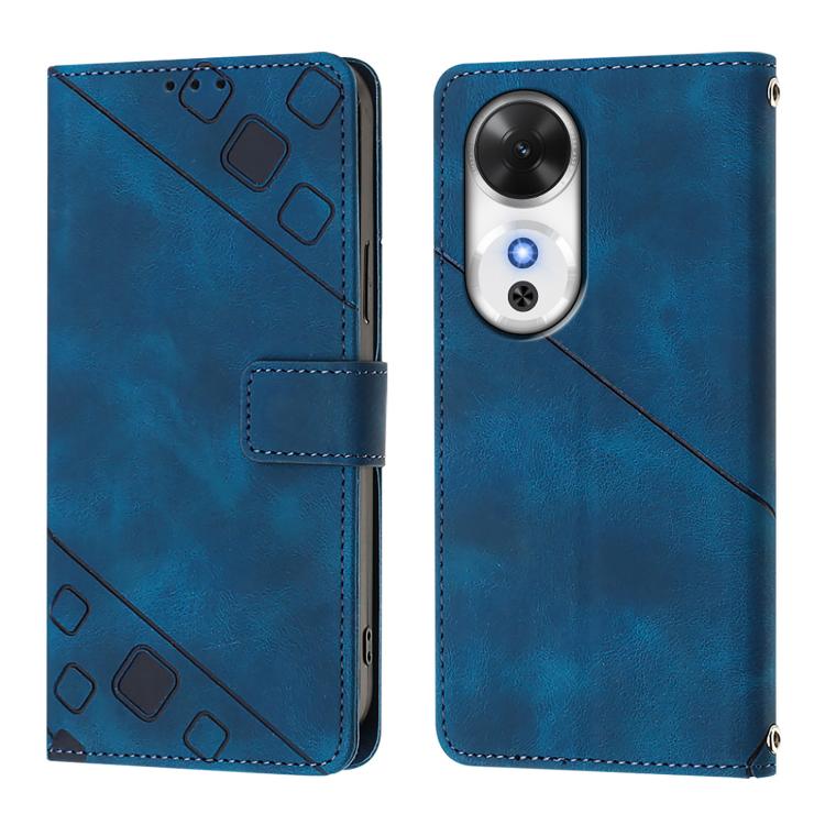 For Honor Play 60 5G Skin-feel Embossed Leather Phone Case