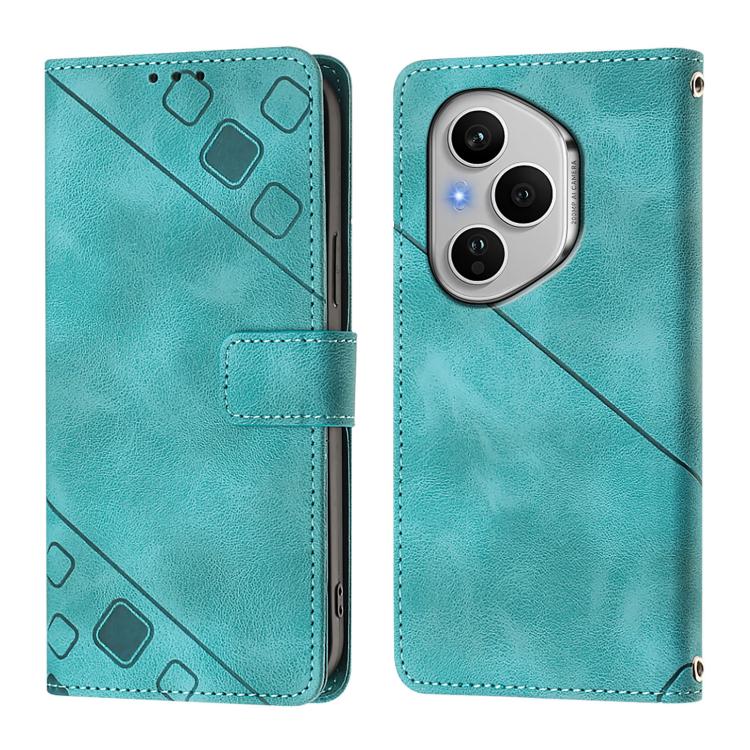 For Honor 400 Pro 5G Global 160.8mm Skin-feel Embossed Leather Phone Case