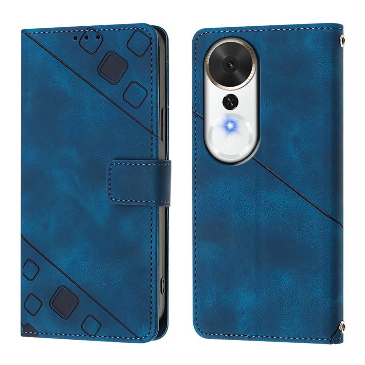 For Honor Play 70 Plus Skin-feel Embossed Leather Phone Case