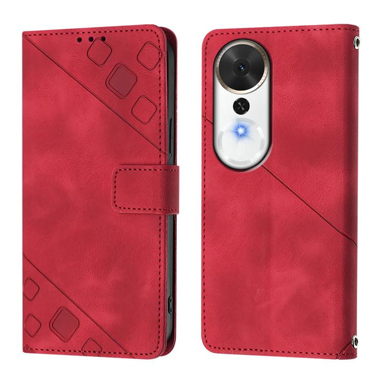 For Honor Play 70 Plus Skin-feel Embossed Leather Phone Case