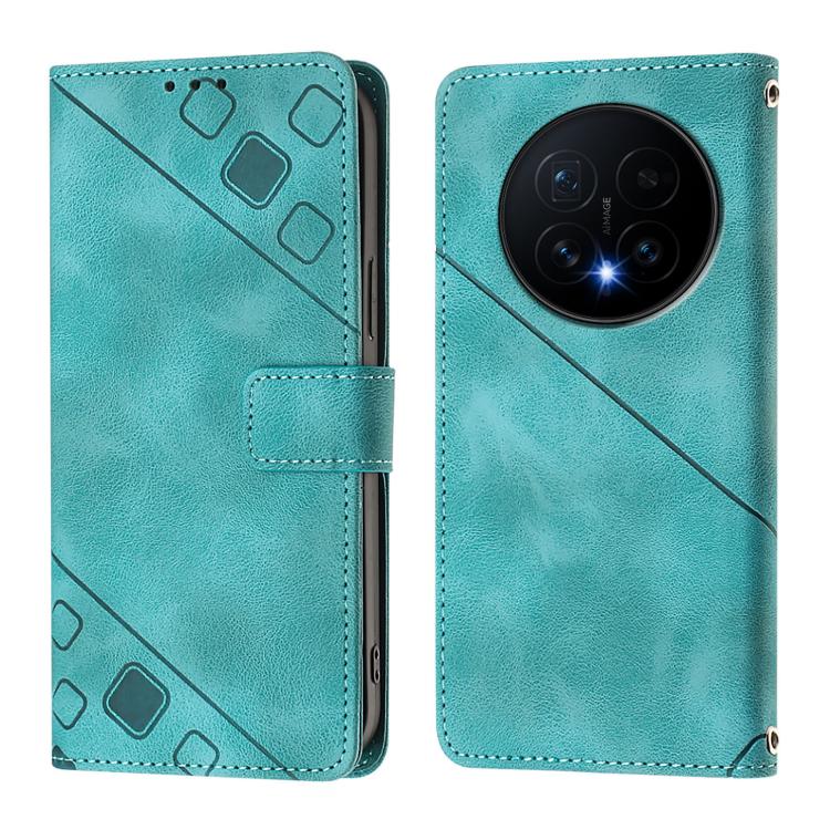For Honor Magic8 Skin-feel Embossed Leather Phone Case