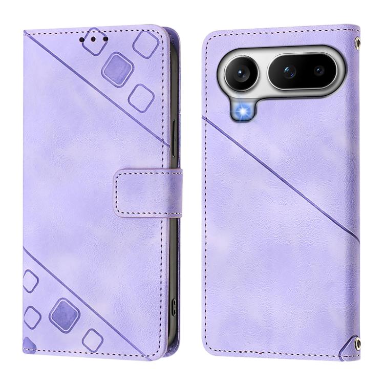 For Honor Magic8 Pro Air 5G Skin-feel Embossed Leather Phone Case