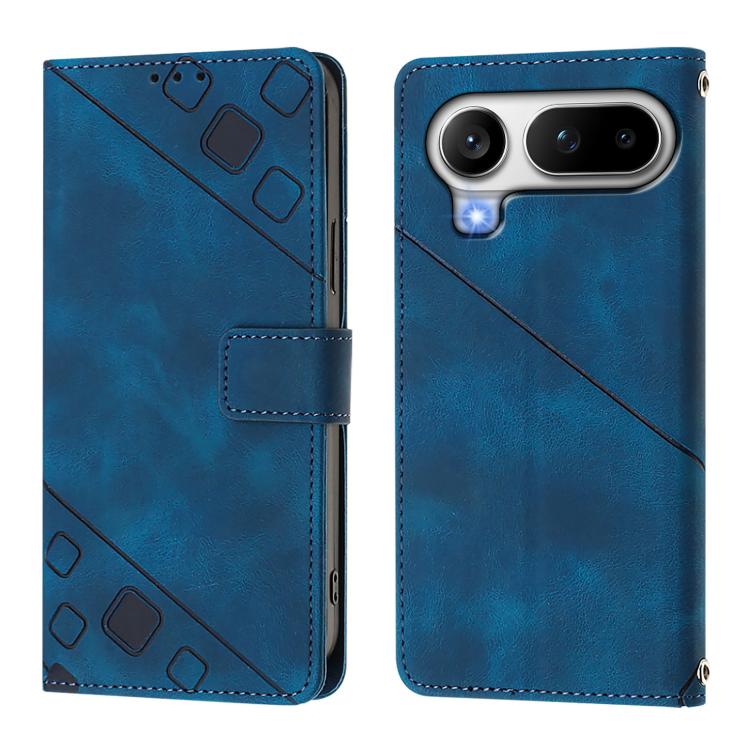 For Honor Magic8 Pro Air 5G Skin-feel Embossed Leather Phone Case