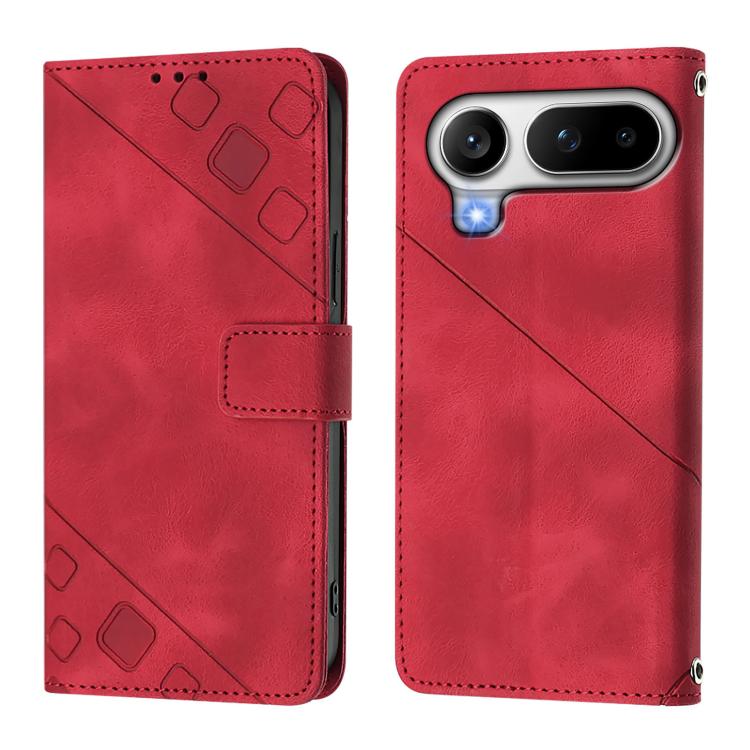 For Honor Magic8 Pro Air 5G Skin-feel Embossed Leather Phone Case