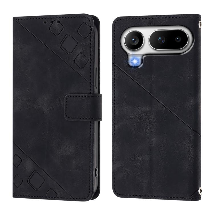 For Honor Magic8 Pro Air 5G Skin-feel Embossed Leather Phone Case