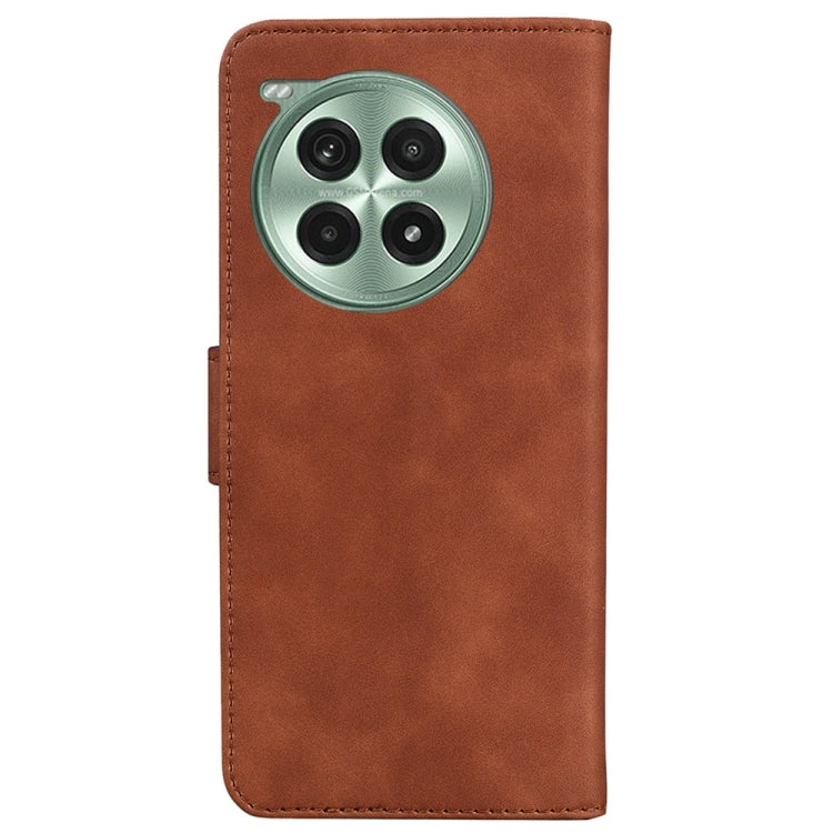 For OnePlus Ace 3 Pro Skin Feel Pure Color Flip Leather Phone Case