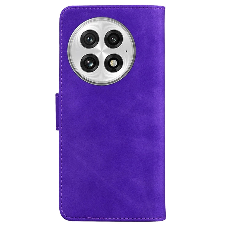 For OnePlus 13 Skin Feel Pure Color Flip Leather Phone Case