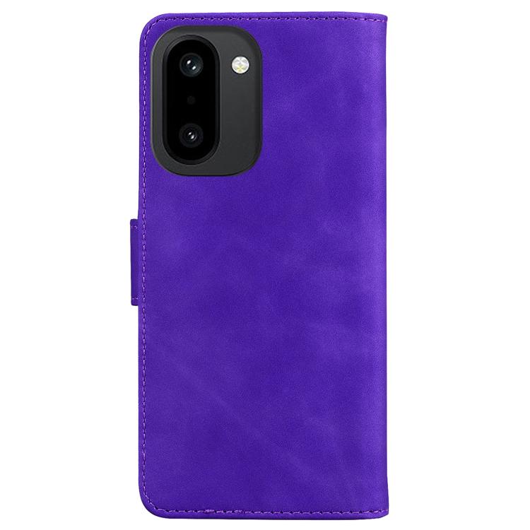 For OnePlus 15R / Ace 6 / Ace 6T Skin Feel Pure Color Flip Leather Phone Case