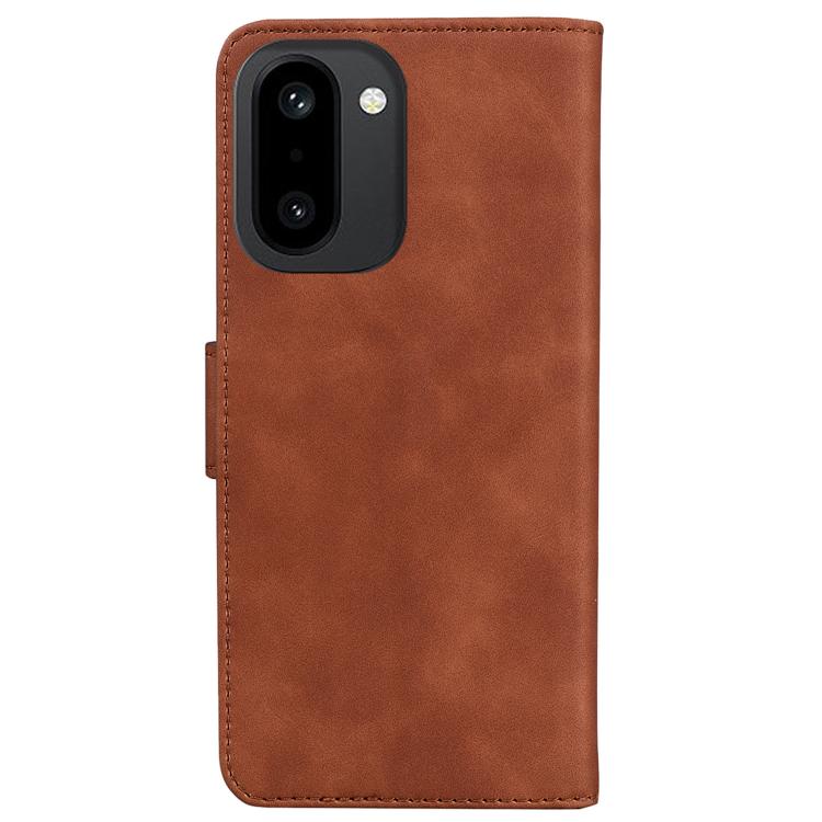 For OnePlus 15R / Ace 6 / Ace 6T Skin Feel Pure Color Flip Leather Phone Case