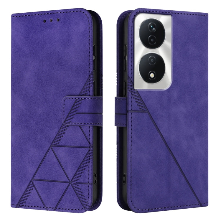 For Honor 90 Smart Global/X7b 4G/5G Global Crossbody 3D Embossed Flip Leather Phone Case