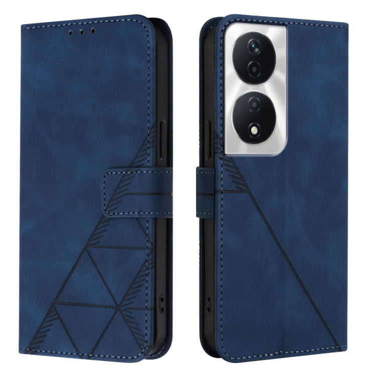 For Honor 90 Smart Global/X7b 4G/5G Global Crossbody 3D Embossed Flip Leather Phone Case