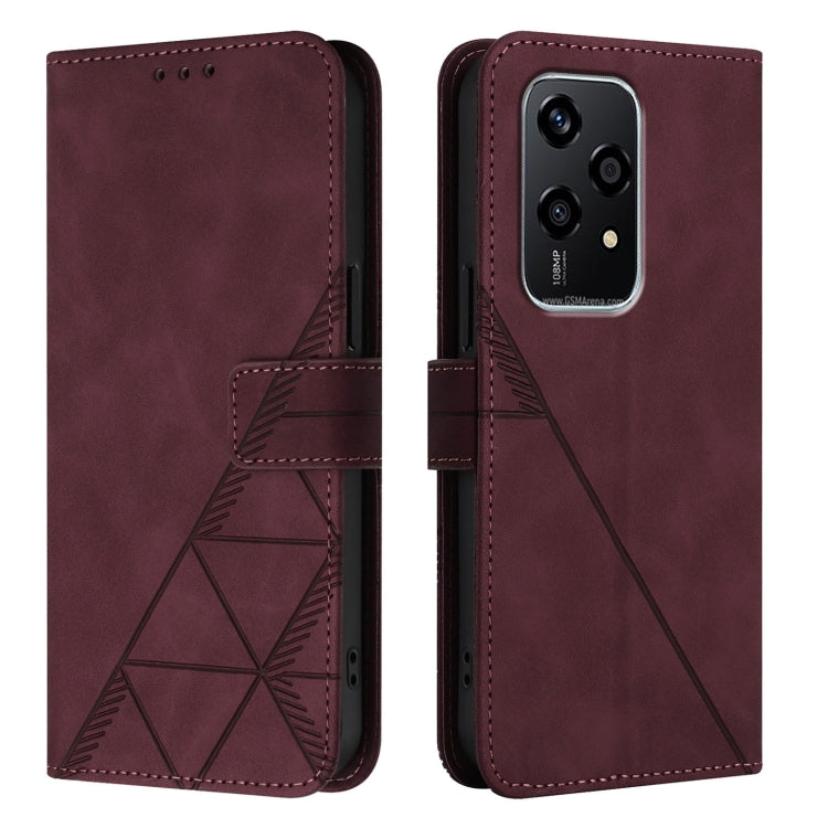For Honor 200 Lite Global Crossbody 3D Embossed Flip Leather Phone Case