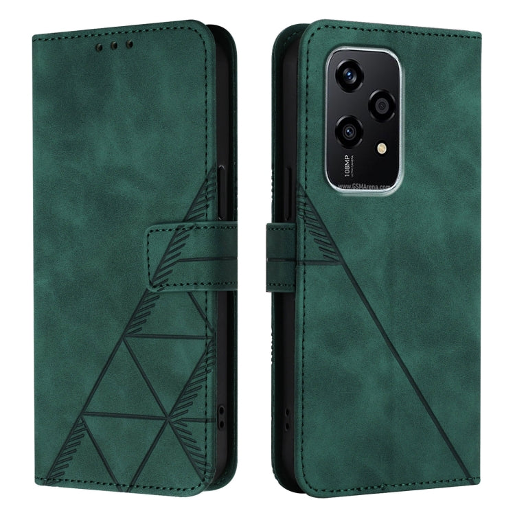 For Honor 200 Lite Global Crossbody 3D Embossed Flip Leather Phone Case