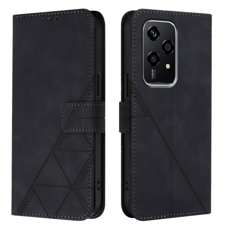 For Honor 200 Lite Global Crossbody 3D Embossed Flip Leather Phone Case