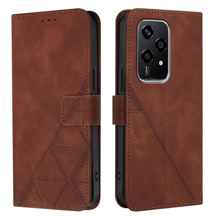 For Honor 200 Lite Global Crossbody 3D Embossed Flip Leather Phone Case