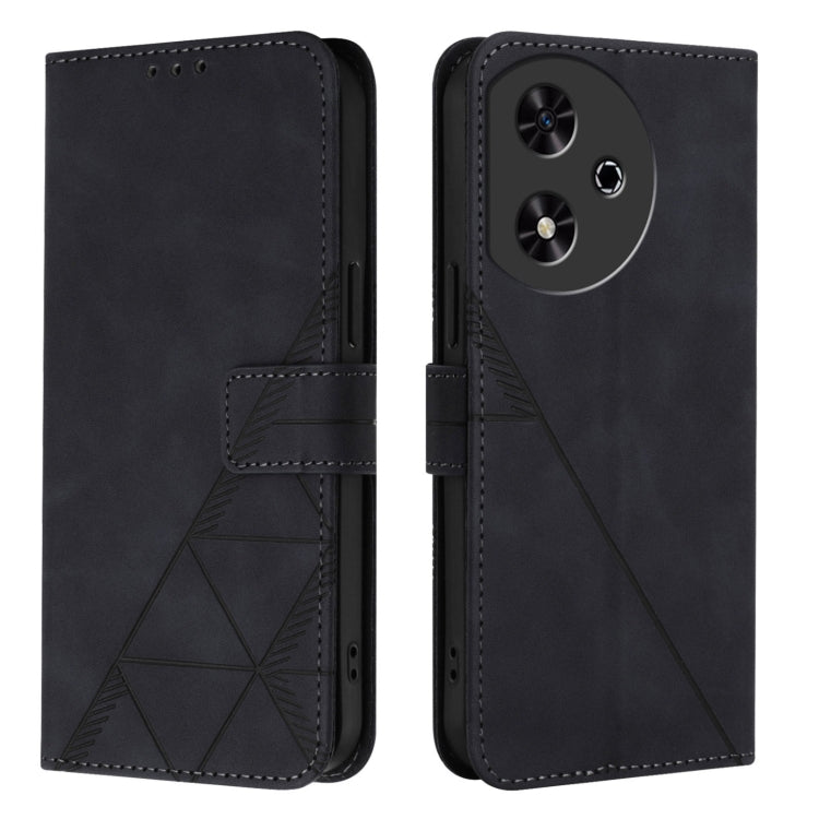 For Honor Play 50 Crossbody 3D Embossed Flip Leather Phone Case