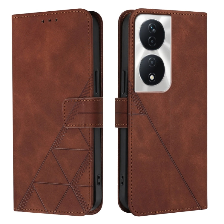 For Honor Play 50 Plus Crossbody 3D Embossed Flip Leather Phone Case