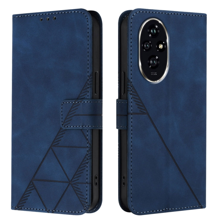 For Honor 200 Pro Crossbody 3D Embossed Flip Leather Phone Case