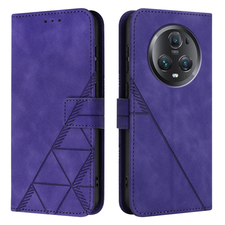 For Honor Magic5 Pro Crossbody 3D Embossed Flip Leather Phone Case