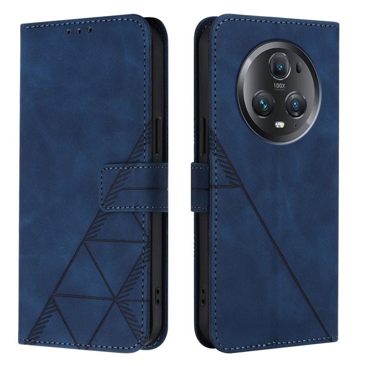 For Honor Magic5 Pro Crossbody 3D Embossed Flip Leather Phone Case