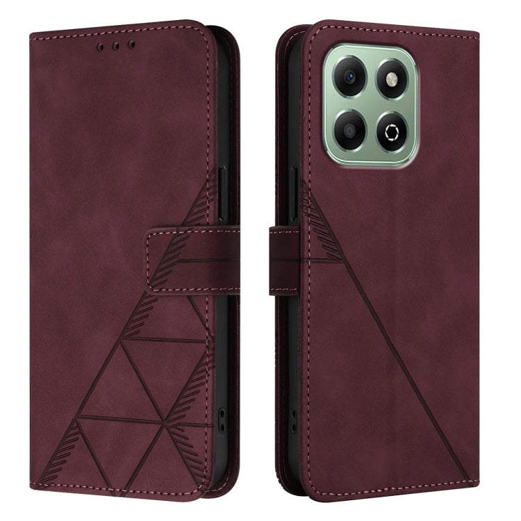 For Honor X6b Crossbody 3D Embossed Flip Leather Phone Case