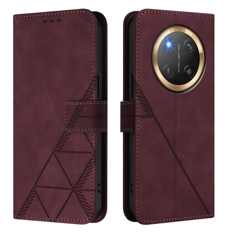 For Honor X9C 5G Global Crossbody 3D Embossed Flip Leather Phone Case