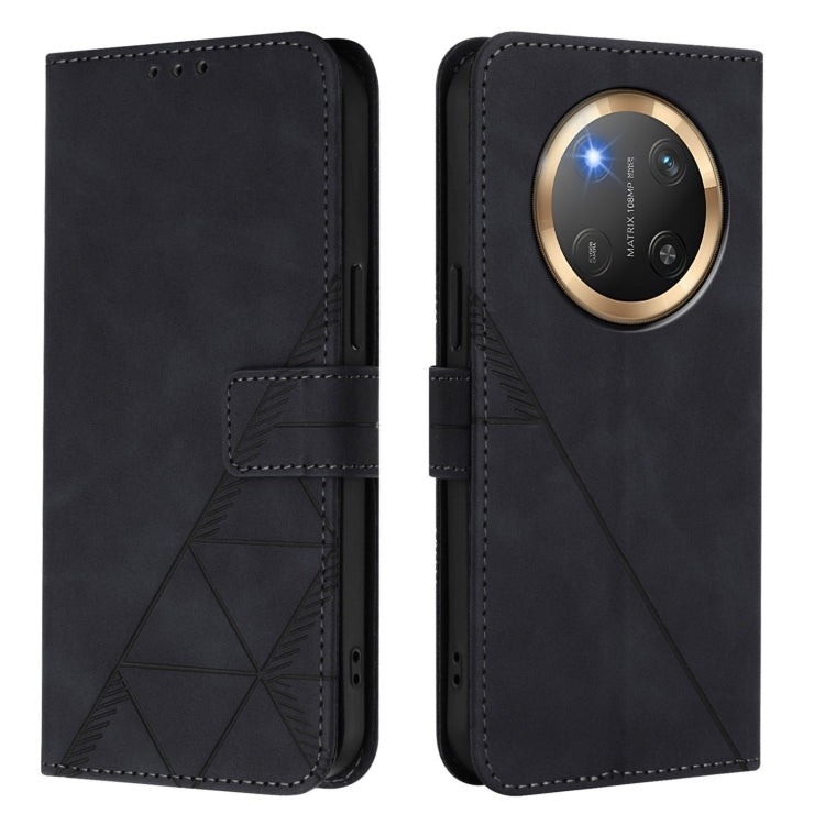 For Honor X9C 5G Global Crossbody 3D Embossed Flip Leather Phone Case
