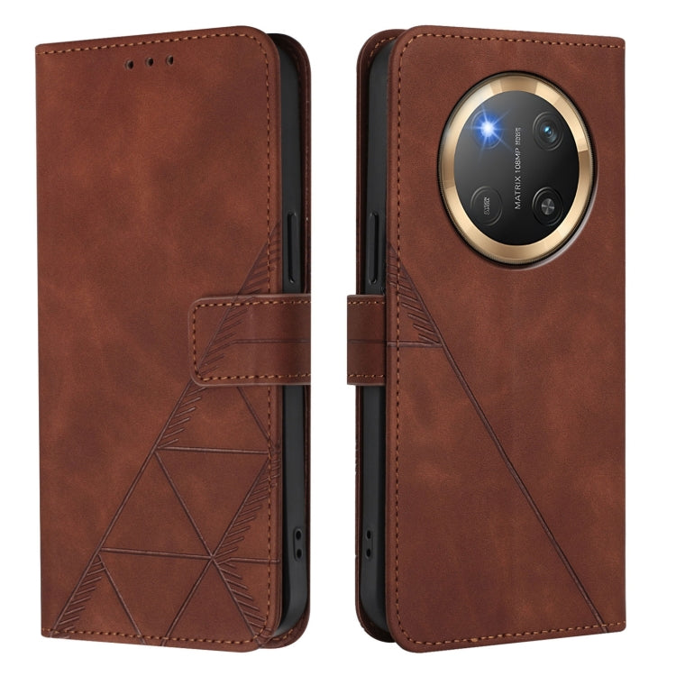 For Honor X9C 5G Global Crossbody 3D Embossed Flip Leather Phone Case